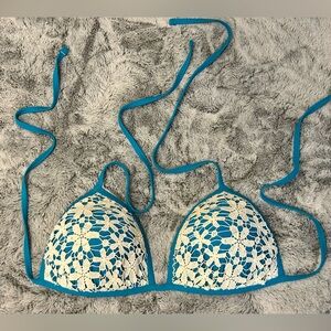 AERIE  Crochet Bikini Top, L